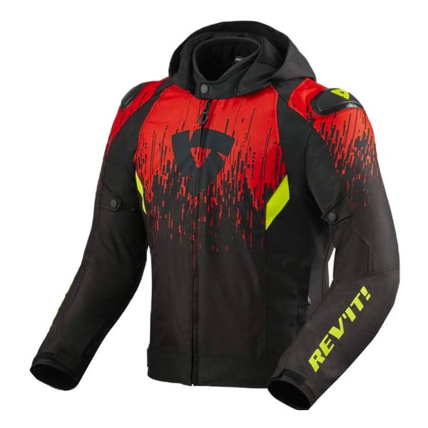 Motorcycle Jackets REV'IT Quantum 2 H2O Black Red