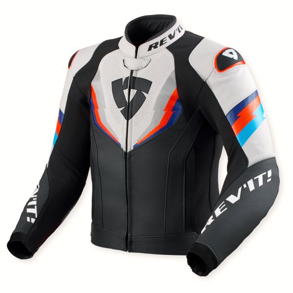 Motorcycle Jackets REV'IT Quantum 3 Black Light Grey