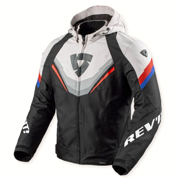 Motorcycle Jackets REV'IT Quantum 3 H2O Black Light Grey