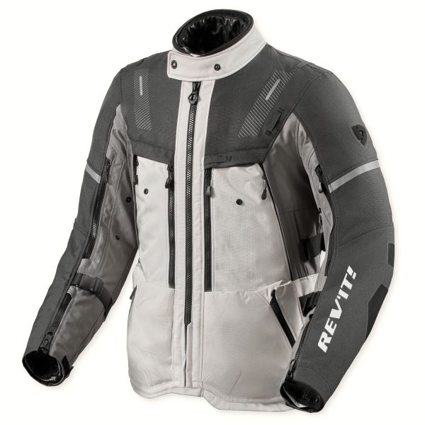 Motorcycle Jackets REV'IT Sand 5 H2O Silver Anthracite