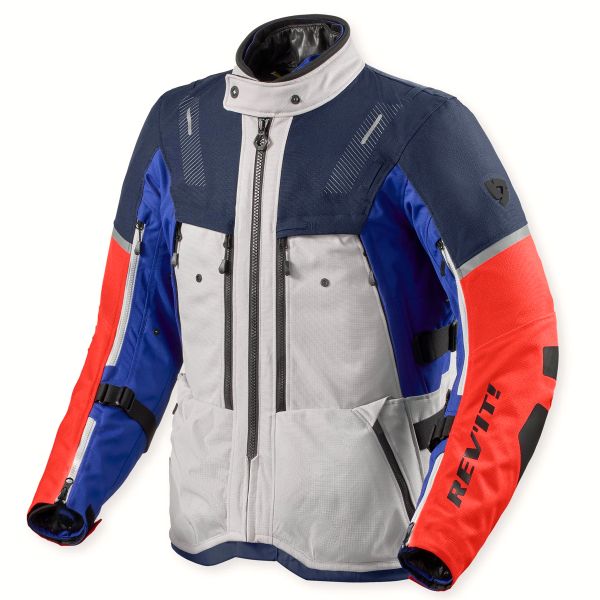 Motorcycle Jackets REV'IT Sand 5 H2O Silver Blue