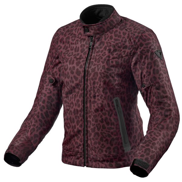 Motorcycle Jackets REV'IT Shade H2O Ladies Leopard Red Motorcycle Jackets REV'IT Shade H2O Ladies Leopard Red