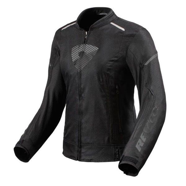Motorcycle Jackets REV'IT Sprint H2O Ladies Black Charcoal Grey Motorcycle Jackets REV'IT Sprint H2O Ladies Black Charcoal Grey