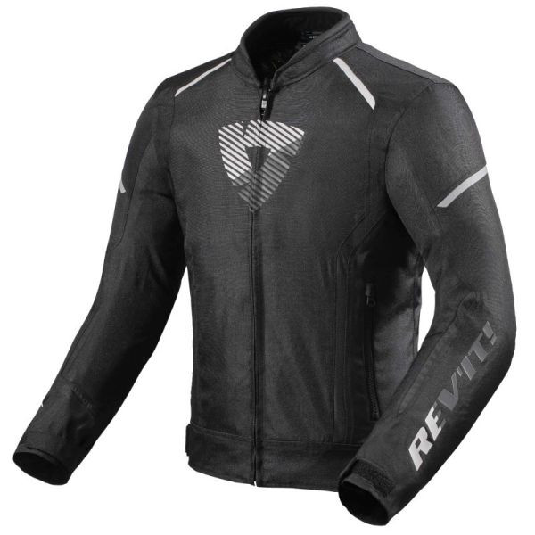 Motorcycle Jackets REV'IT Sprint H2O Black White Motorcycle Jackets REV'IT Sprint H2O Black White