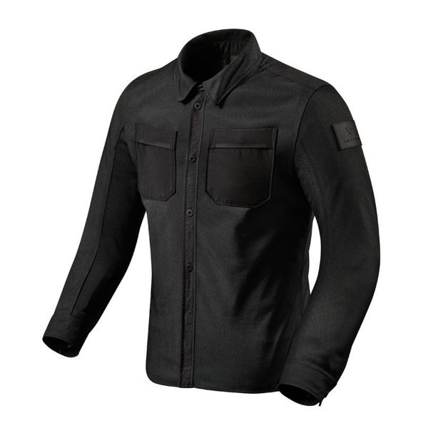Motorcycle Jackets REV'IT Overshirt Tracer Air Black