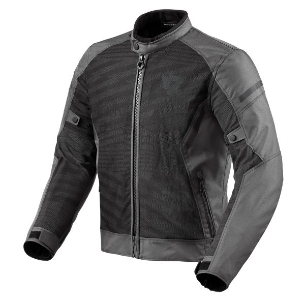 Motorcycle jacket REV IT Torque 2 H2O Black Grey in stock iCasque