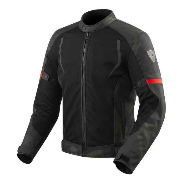 Motorcycle Jackets REV'IT Torque Black Green Army