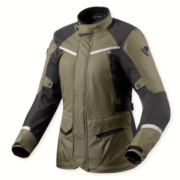 Motorcycle Jackets REV'IT Voltiac 3 H2O Ladies Green Anthracite