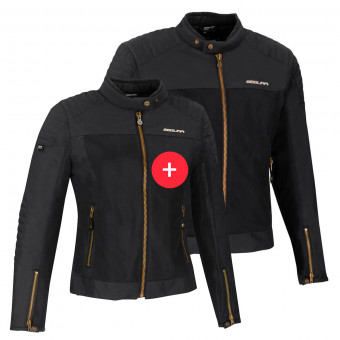 Motorcycle Jackets Segura Duo Oskar Black Man and Woman