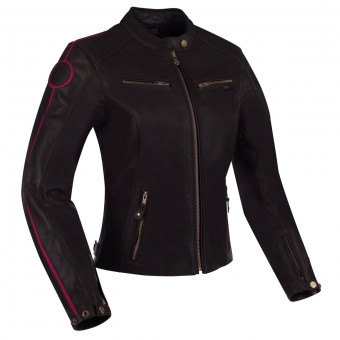 Motorcycle Jackets Segura Lady Devon Black Burgundy