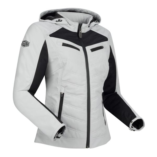 Motorcycle Jackets Segura Lady Natcho Vented Grey White Motorcycle Jackets Segura Lady Natcho Vented Grey White