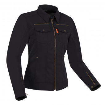 Motorcycle Jackets Segura Lady Petrol Black