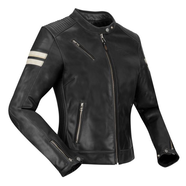 Motorcycle Jackets Segura Lady Romeo Black White Motorcycle Jackets Segura Lady Romeo Black White