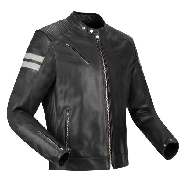 Motorcycle Jackets Segura Romeo Black White Motorcycle Jackets Segura Romeo Black White