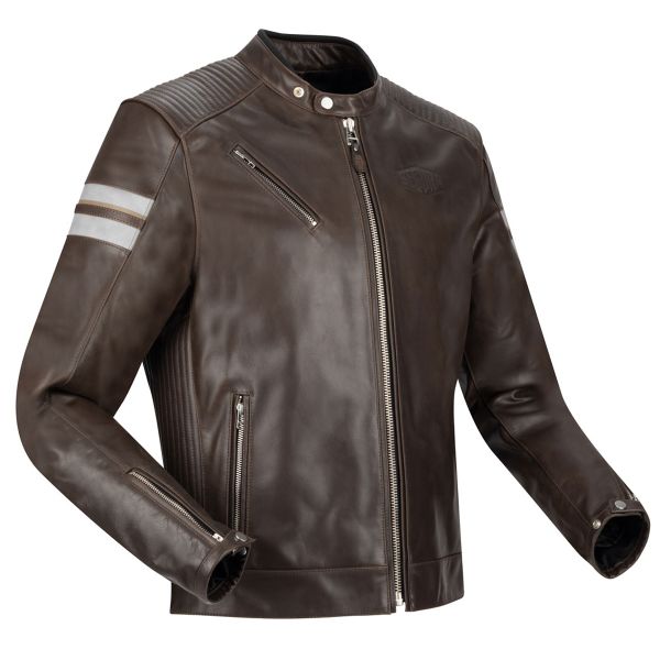 Motorcycle Jackets Segura Romeo Brown White Motorcycle Jackets Segura Romeo Brown White