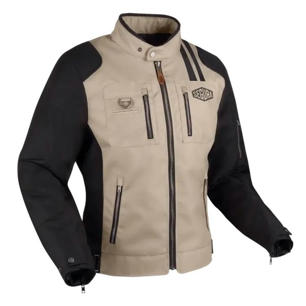 Motorcycle Jackets Segura Scorpio Black Taupe