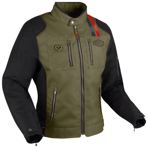 Motorcycle Jackets Segura Scorpio Khaki black