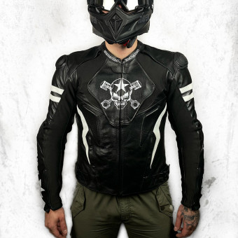 Motorcycle Jackets SPARTMOTARD Spartmotard Black White 14