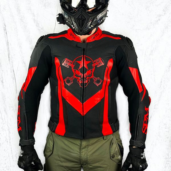 Motorcycle Jackets SPARTMOTARD SPM Stars Red 13