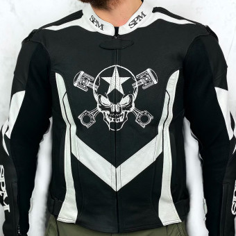 Motorcycle Jackets SPARTMOTARD SPM Stars White 12