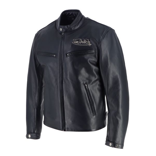Von Dutch Basic Leather Rag Black