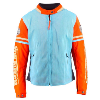 Motorcycle Jackets Von Dutch California Girl Air Mesh Blue Sky Orange Beige
