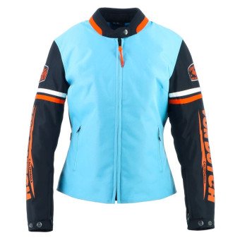 Motorcycle Jackets Von Dutch California Girl Blue Sky Black White Orange