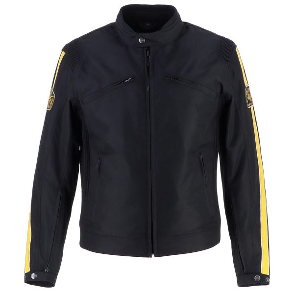 Motorcycle Jackets Von Dutch Fast Black Yellow Beige
