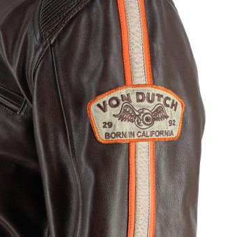 Von Dutch Fast Leather Brown Beige Orange