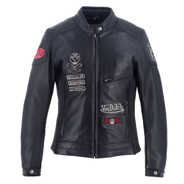 Motorcycle Jackets Von Dutch Pretty Leather Soft Black