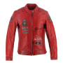 Motorcycle Jackets Von Dutch Pretty Leather Soft Red