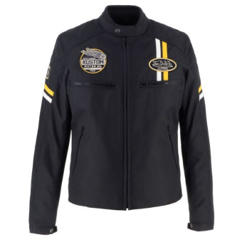 Motorcycle Jackets Von Dutch Race Now Black White Yellow