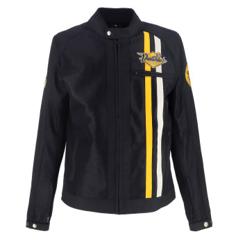 Motorcycle Jackets Von Dutch Speed Racer Air T-Mesh Black White Yellow