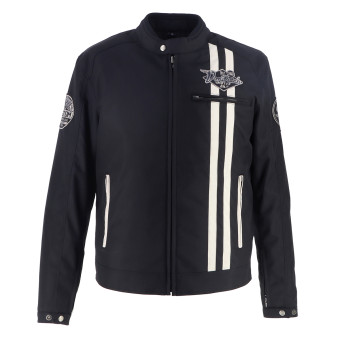 Motorcycle Jackets Von Dutch Speed Racer Tech Black Beige
