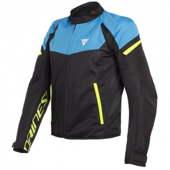 Motorcycle Jackets Dainese Bora Air Black Fire Blue Fluo Yellow