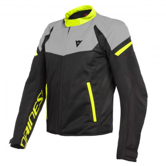 Motorcycle Jackets Dainese Bora Air Black Magnesio Matt Fluo Yellow