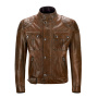 Motorcycle Jackets Belstaff Brooklands Leather Burnt Cureo