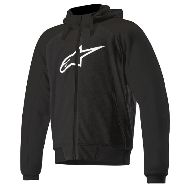 Motorcycle Jackets Alpinestars Chrome Sport Hoodie Black