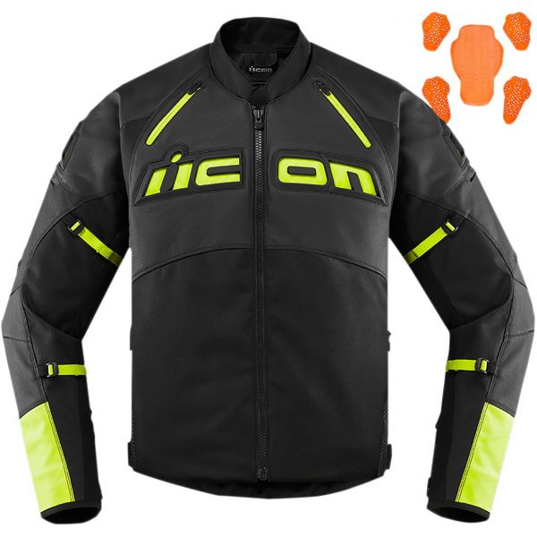Motorcycle Jackets ICON Contra2 Hi-Viz