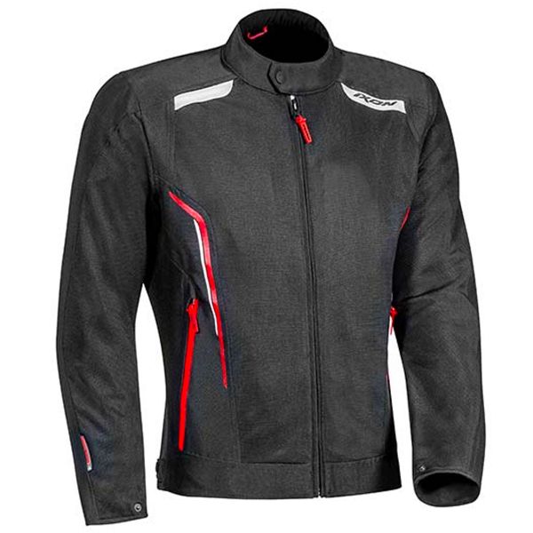 Motorcycle Jackets Ixon Cool Air Black White Red