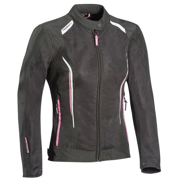 Motorcycle Jackets Ixon Cool Air Lady Black White Pink