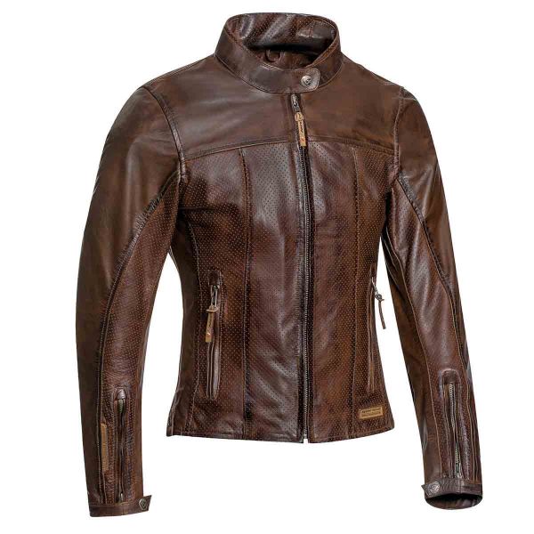 Motorcycle Jackets Ixon Crank Air Lady Brown Motorcycle Jackets Ixon Crank Air Lady Brown