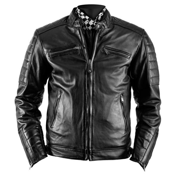 Motorcycle Jackets Helstons Cruiser Leather Rag Black Motorcycle Jackets Helstons Cruiser Leather Rag Black