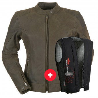 Motorcycle Jackets Furygan Debbie Brown + Fury Air Bag System