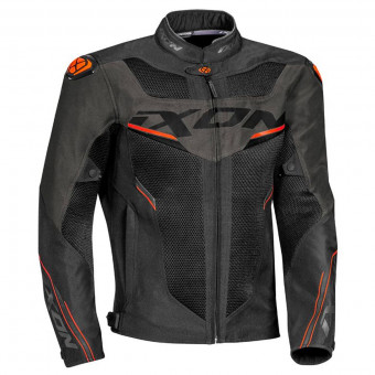 Motorcycle Jackets Ixon Draco Black Anthracite Orange Motorcycle Jackets Ixon Draco Black Anthracite Orange