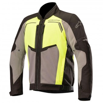 Motorcycle Jackets Alpinestars Durango Air Black Dark Grey Yellow Fluo