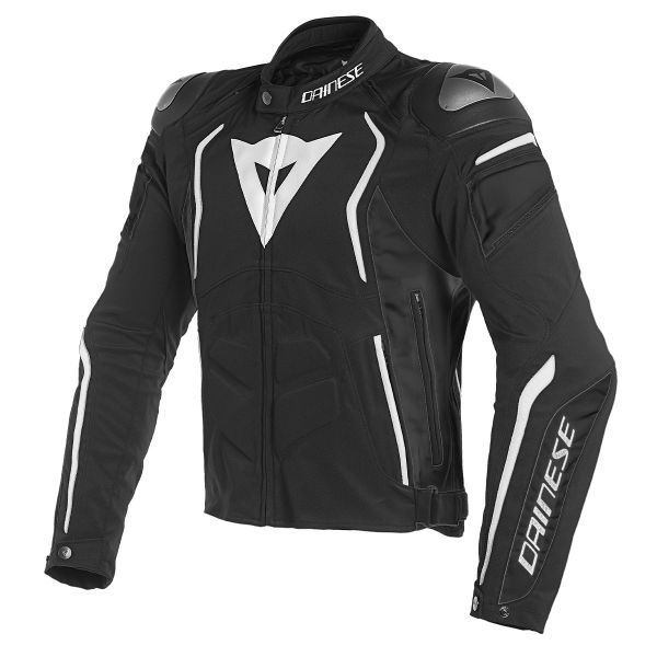 Motorcycle Jackets Dainese Dyno Tex Black White