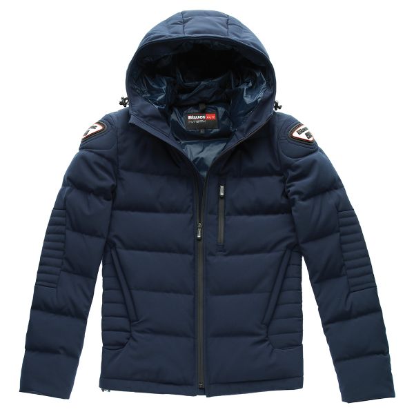 Motorcycle Coats Blauer Easy Winter Man Blue Navy