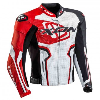 Motorcycle Jackets Ixon Falcon Jacket White Black Red