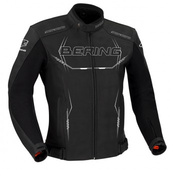 Motorcycle Jackets Bering Forcio Leather Black White